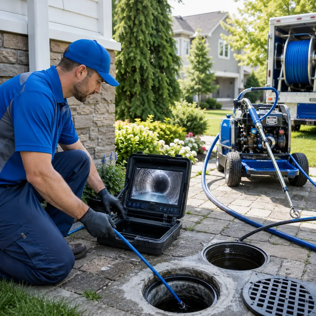 Outdoor drain cleaning professionals serving Sherman, ME